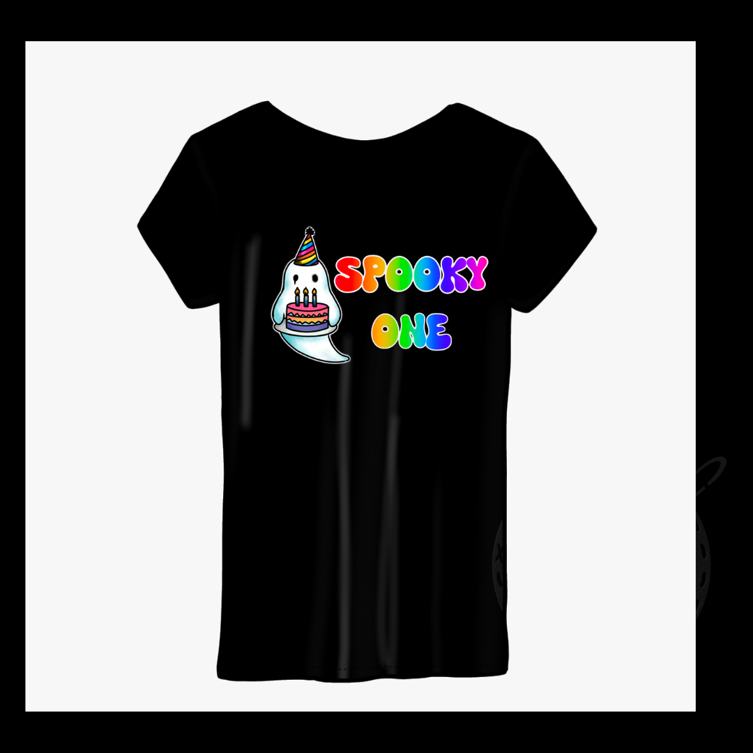 Spooky one printed tshirt