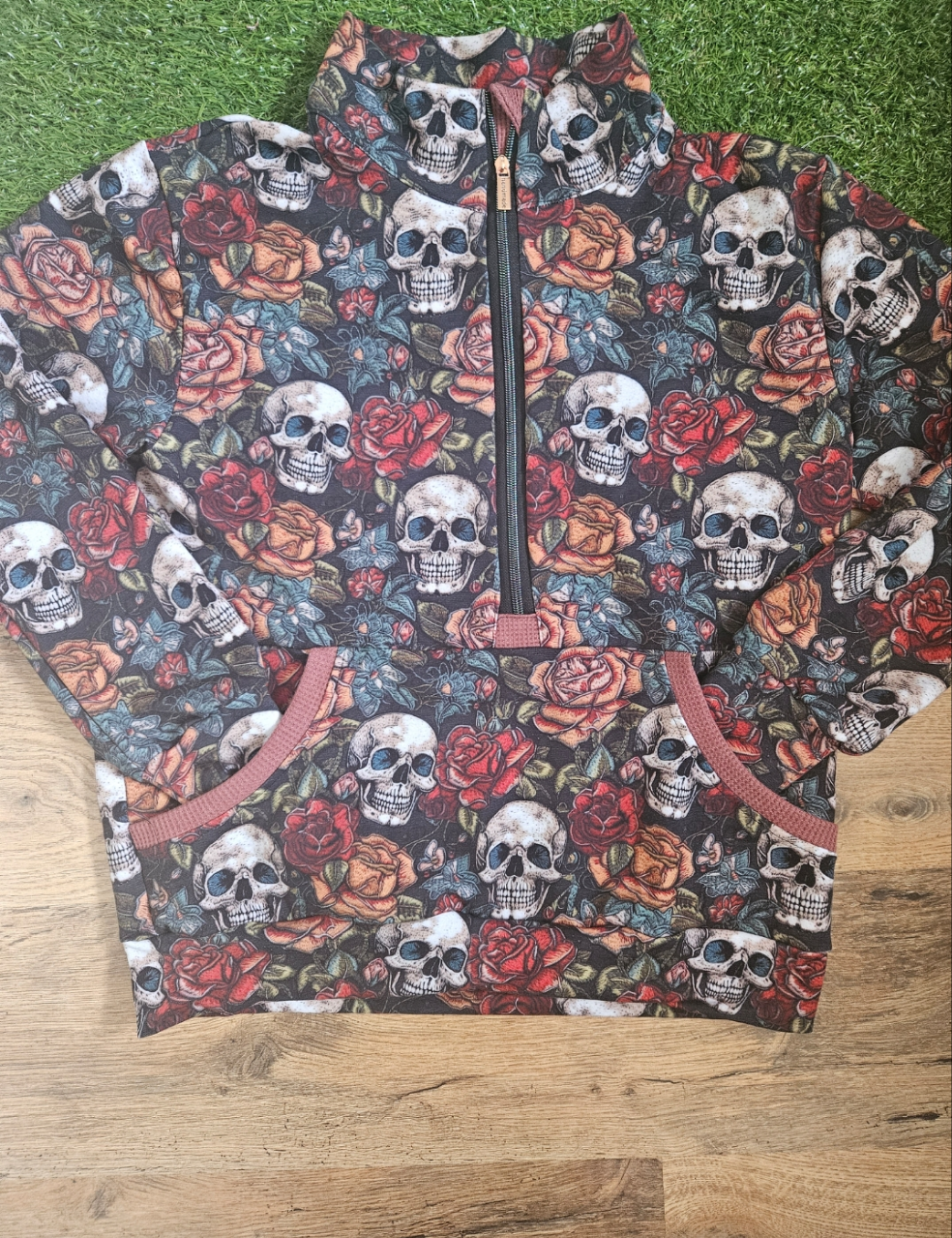 Ladies half zip sweater