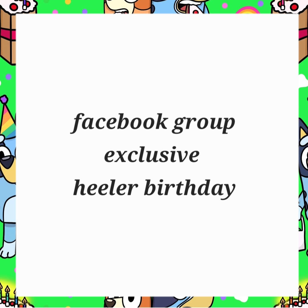 Heeler birthday