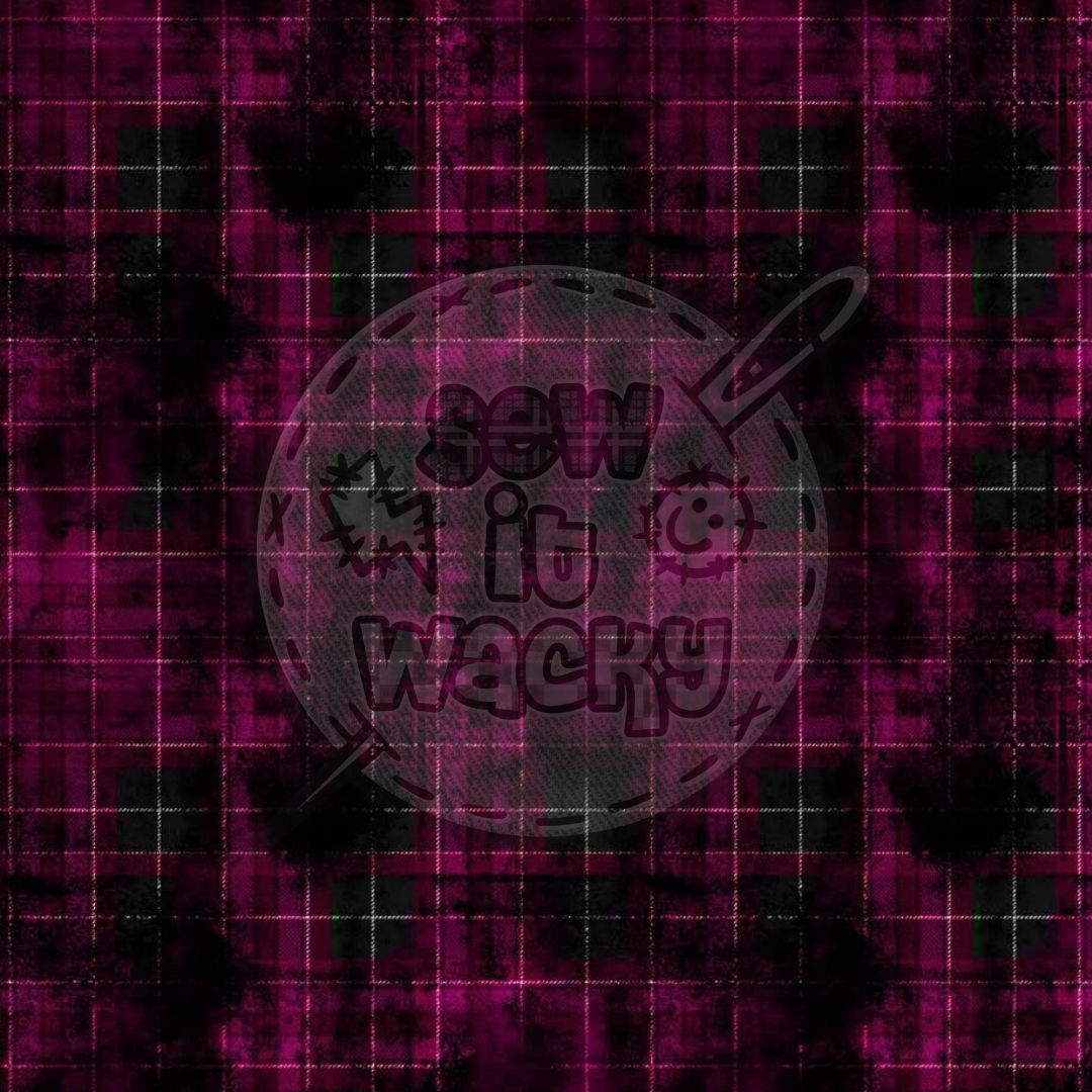 Pink grunge tartan