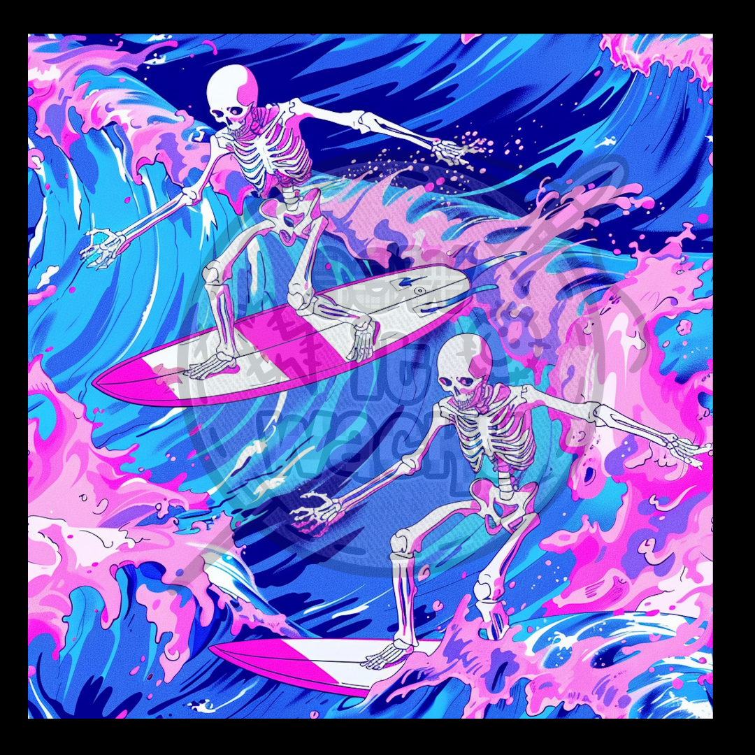 Surfing skelly bright