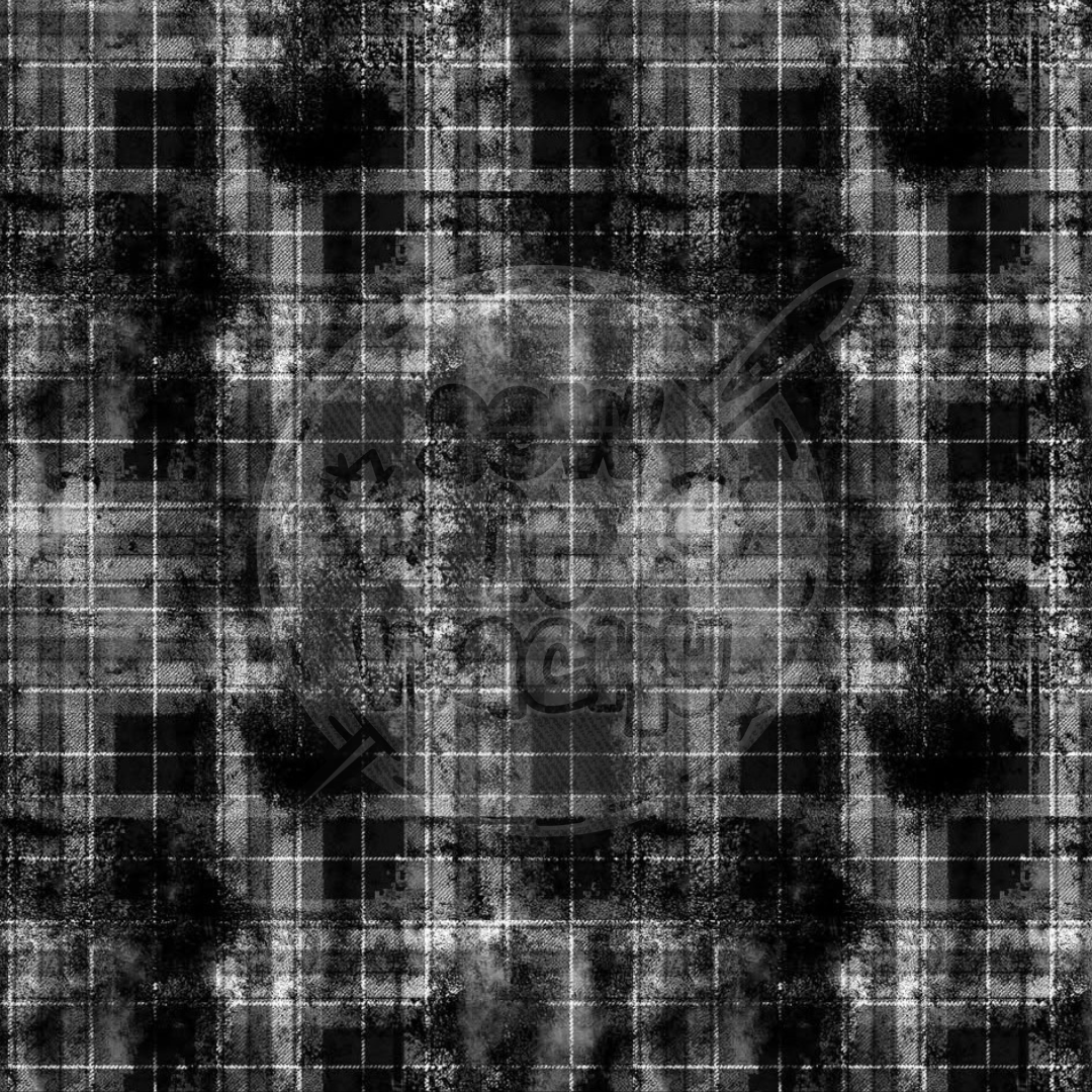 Grey grunge tartan