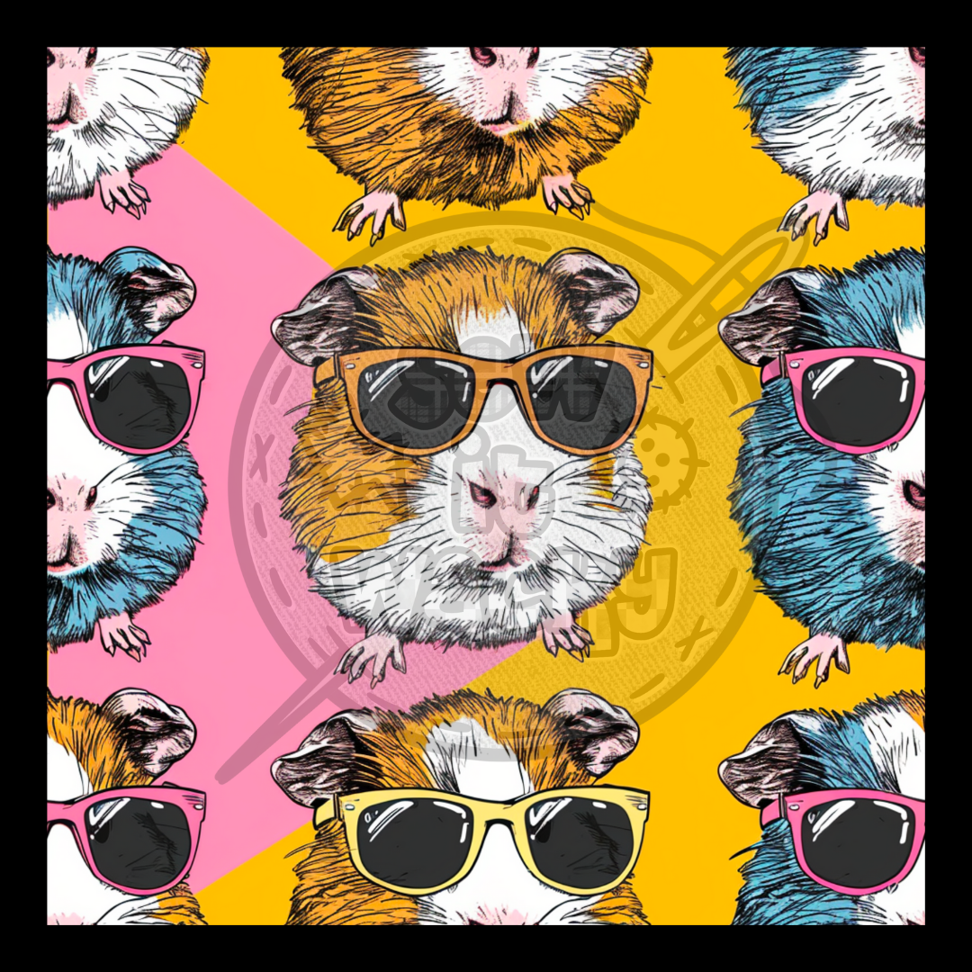 Guinea pigs in sunglasses