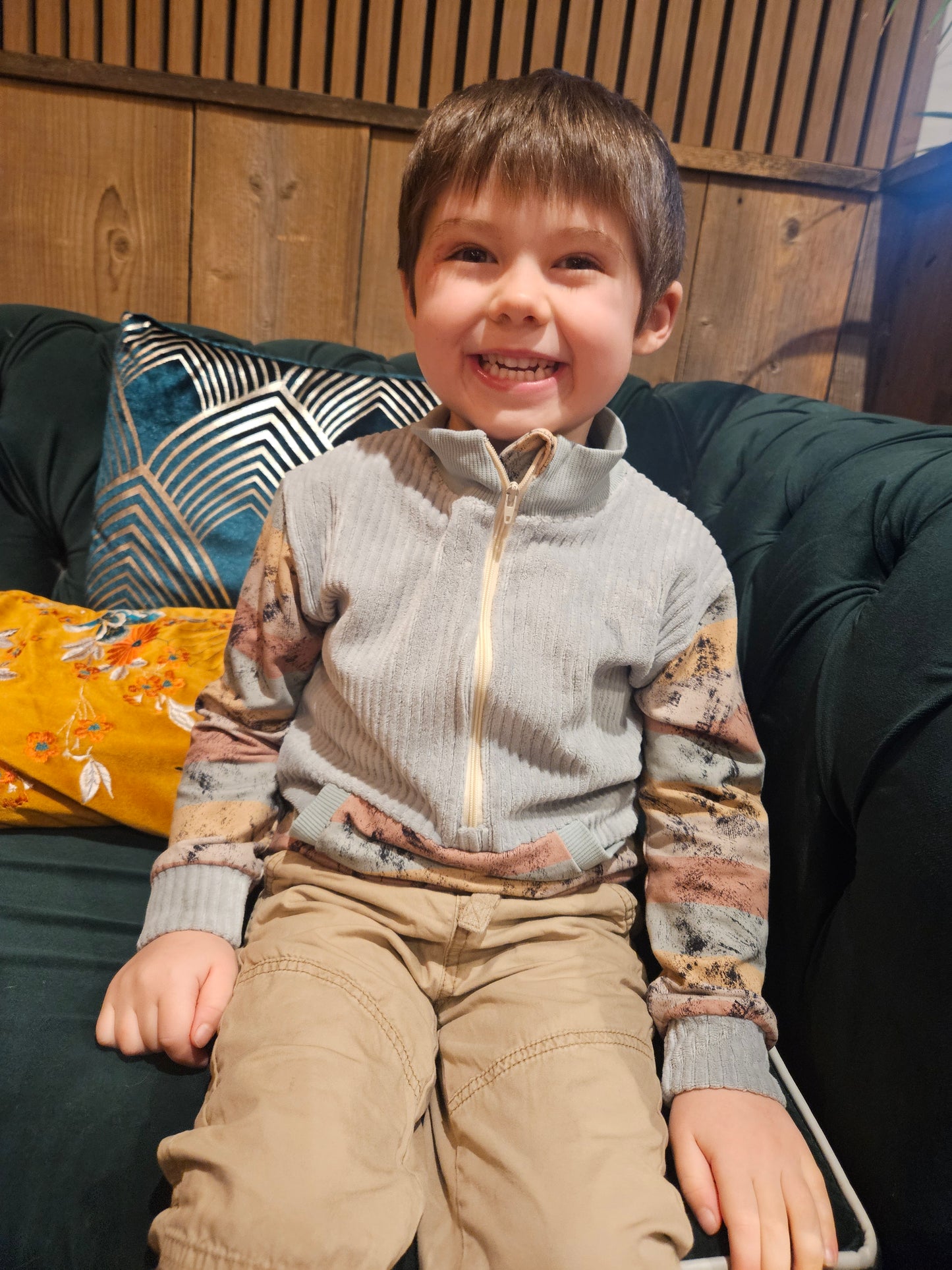 Kids half zip sweater