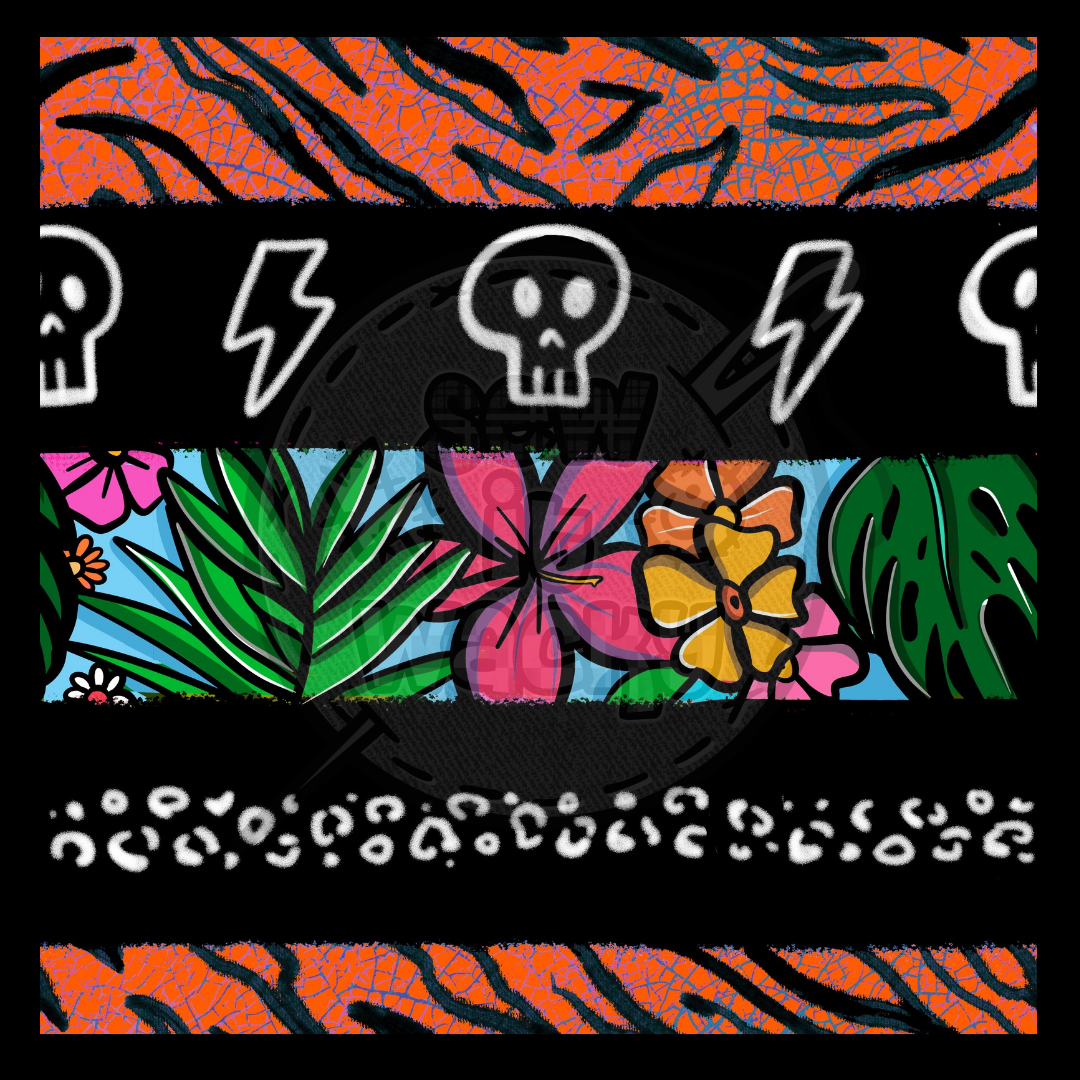 Hawaiian stripe orange