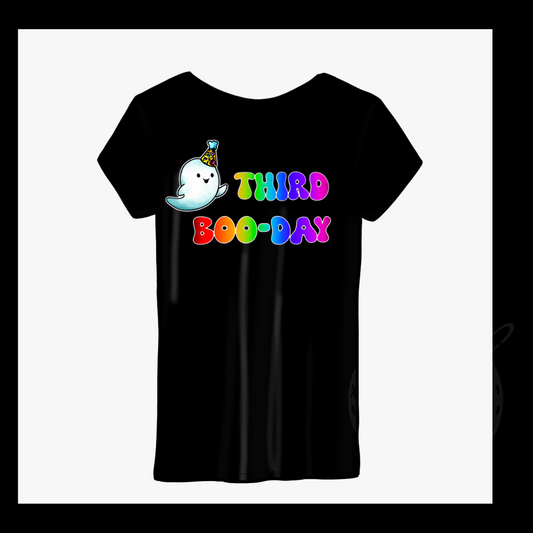 Third boo day printed tshirt