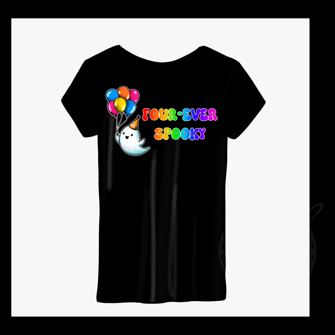 Four ever spooky printed tshirt