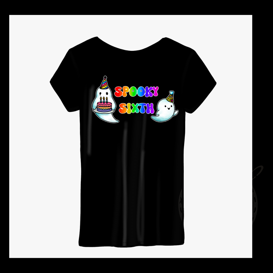 Spooky sixth printed tshirt