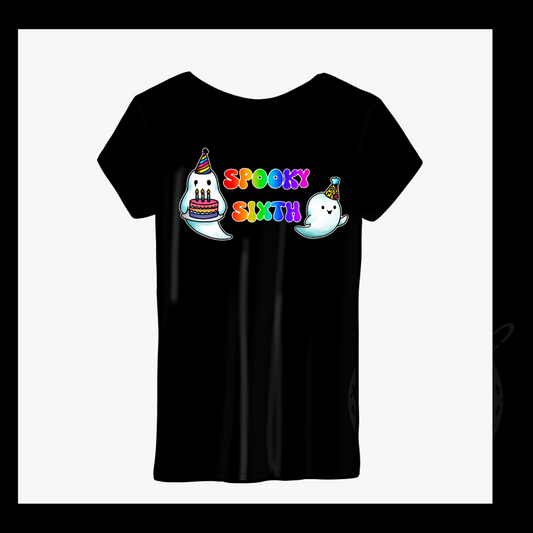 Spooky sixth printed tshirt