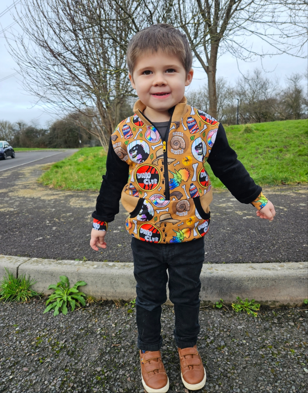 Kids half zip sweater