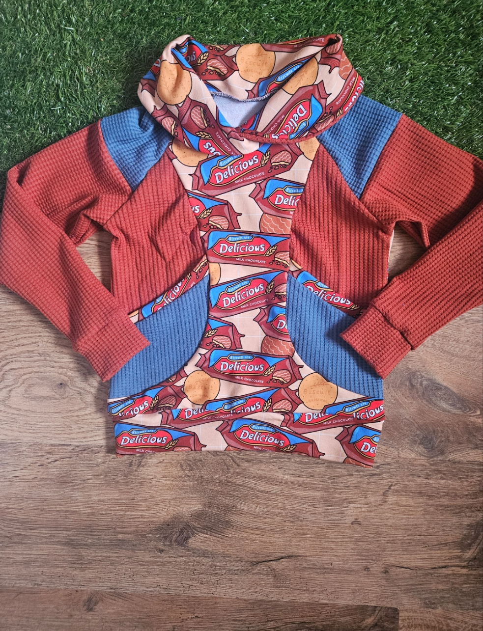 Kids cowl neck sweater