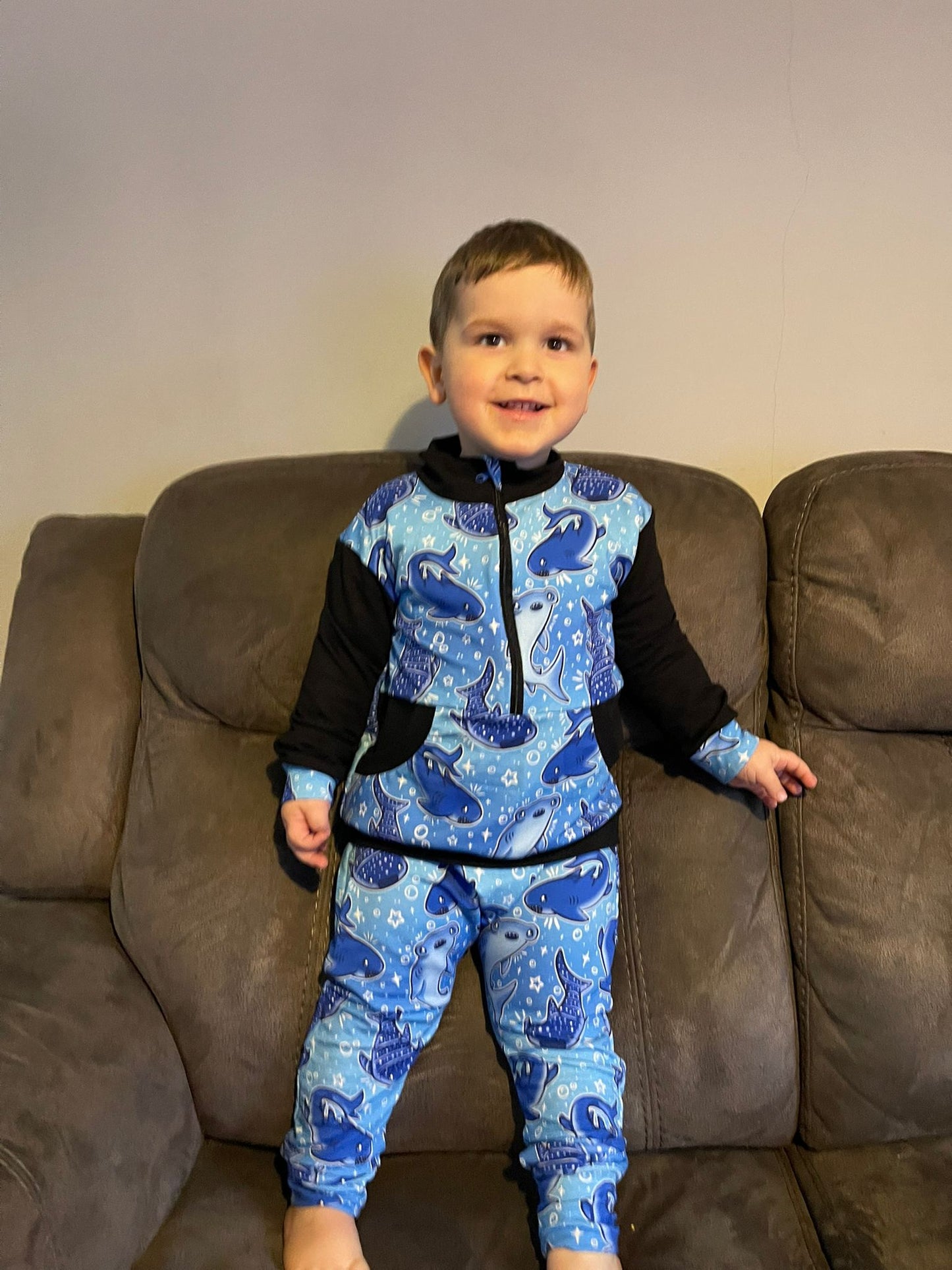 Kids half zip sweater