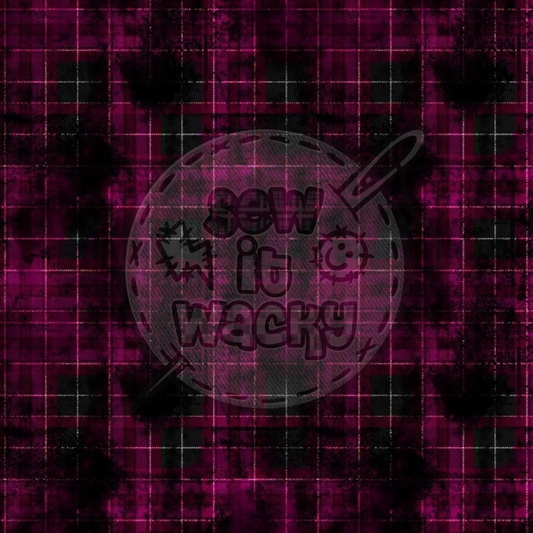 Pink grunge tartan