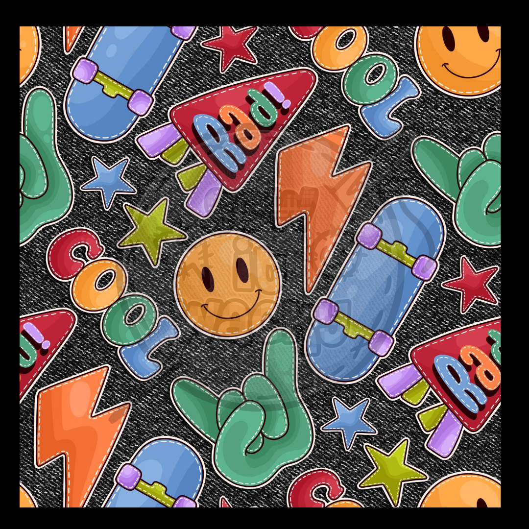 Cool rad stickers