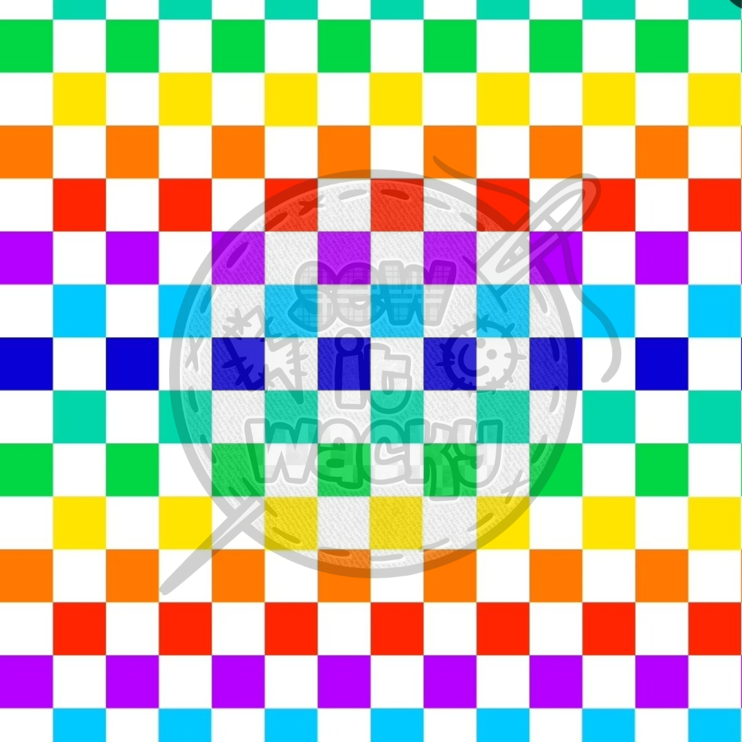 Rainbow white chequer