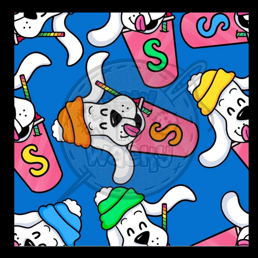 Puppy drinks