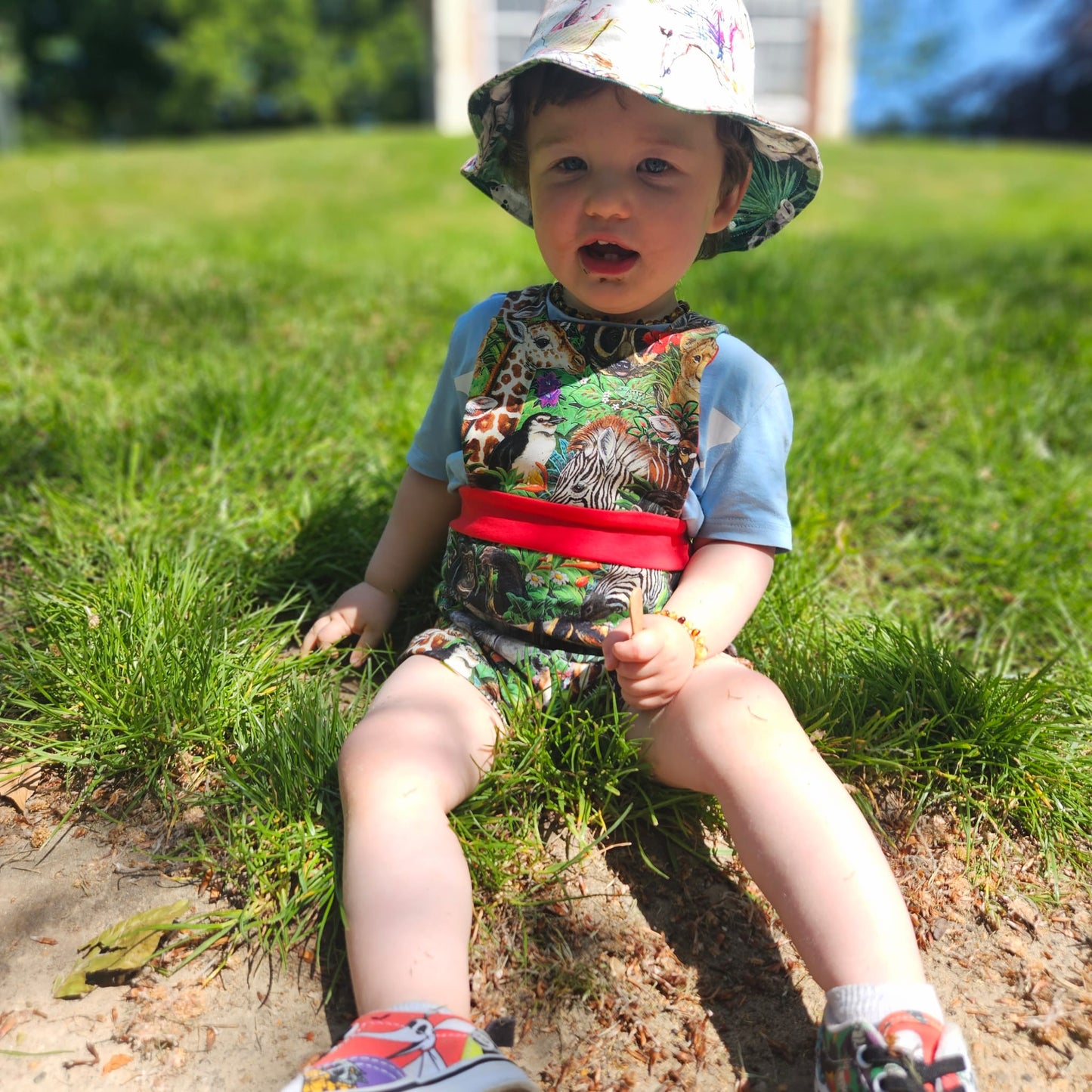Bib shorty romper