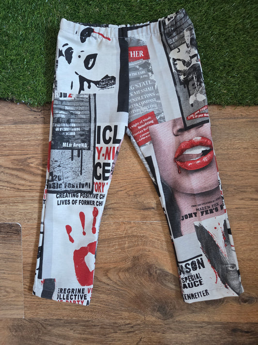 Horror canvas trousers 2-3y