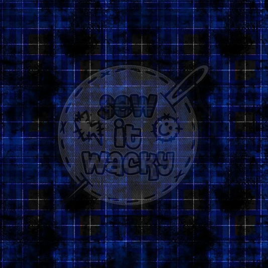 Blue grunge tartan