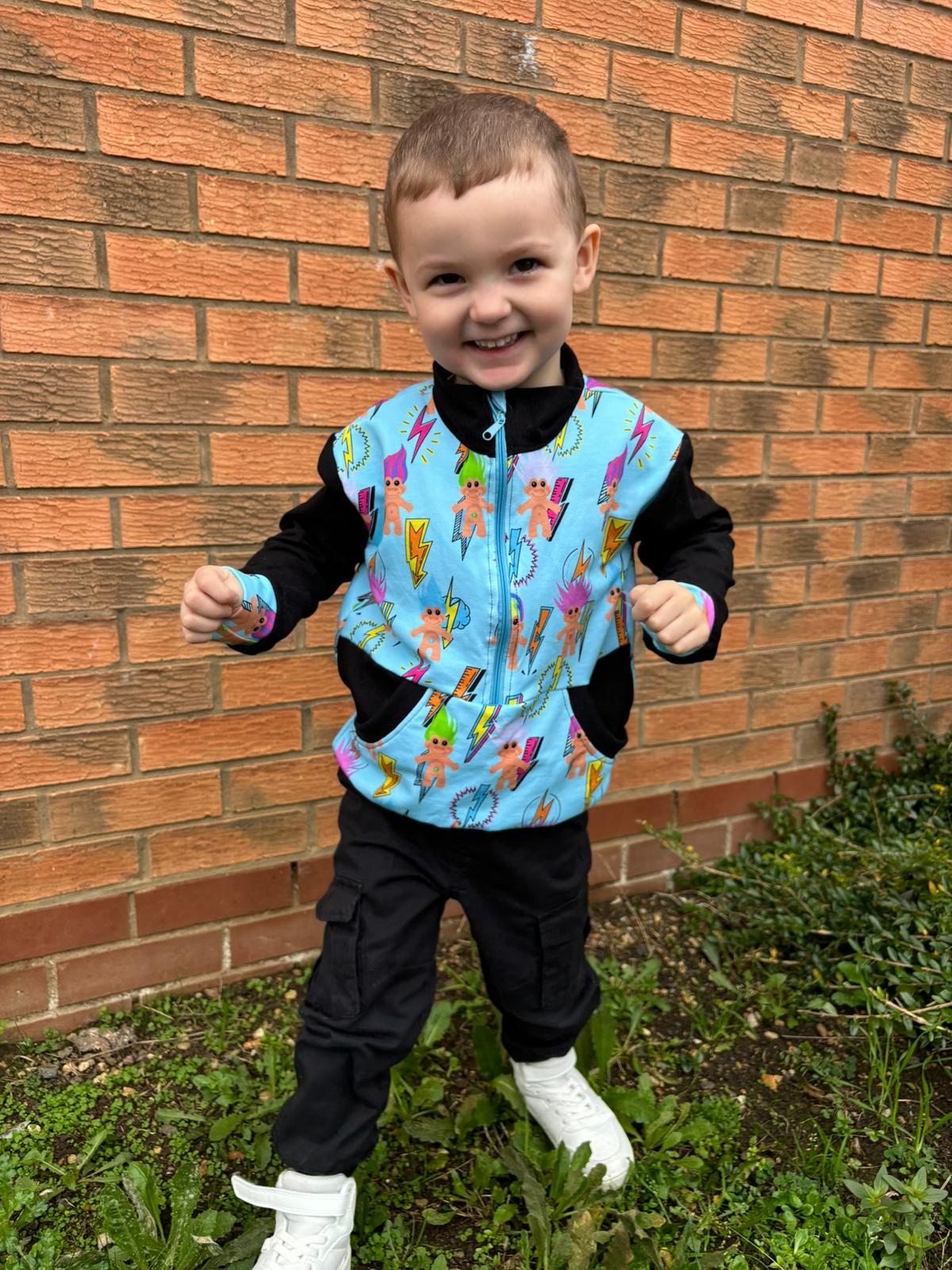Kids half zip sweater