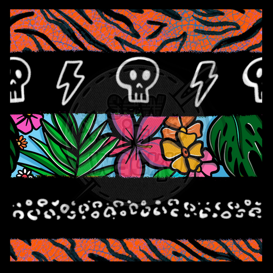 Hawaiian stripe orange