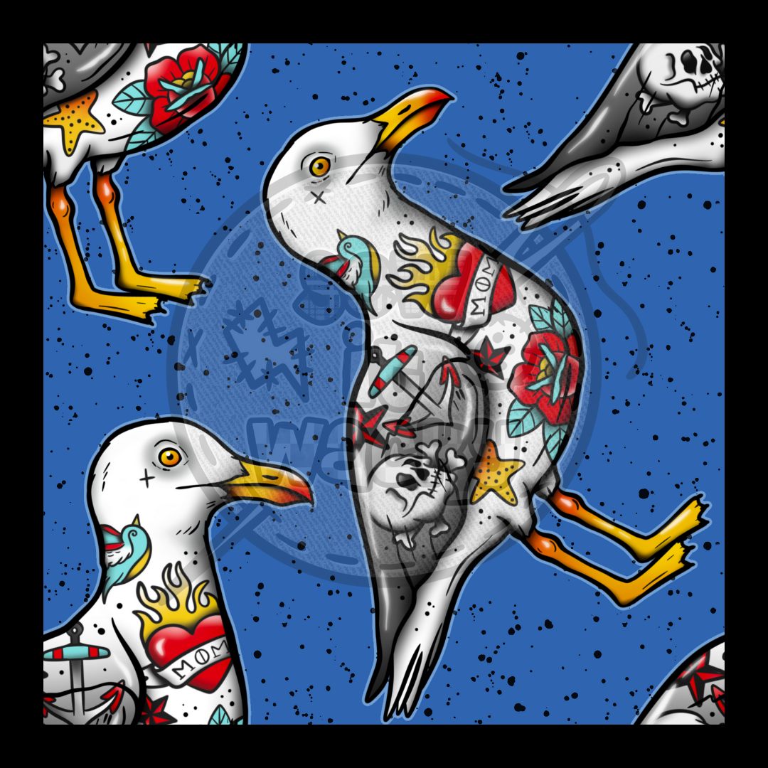 Tatted seagul